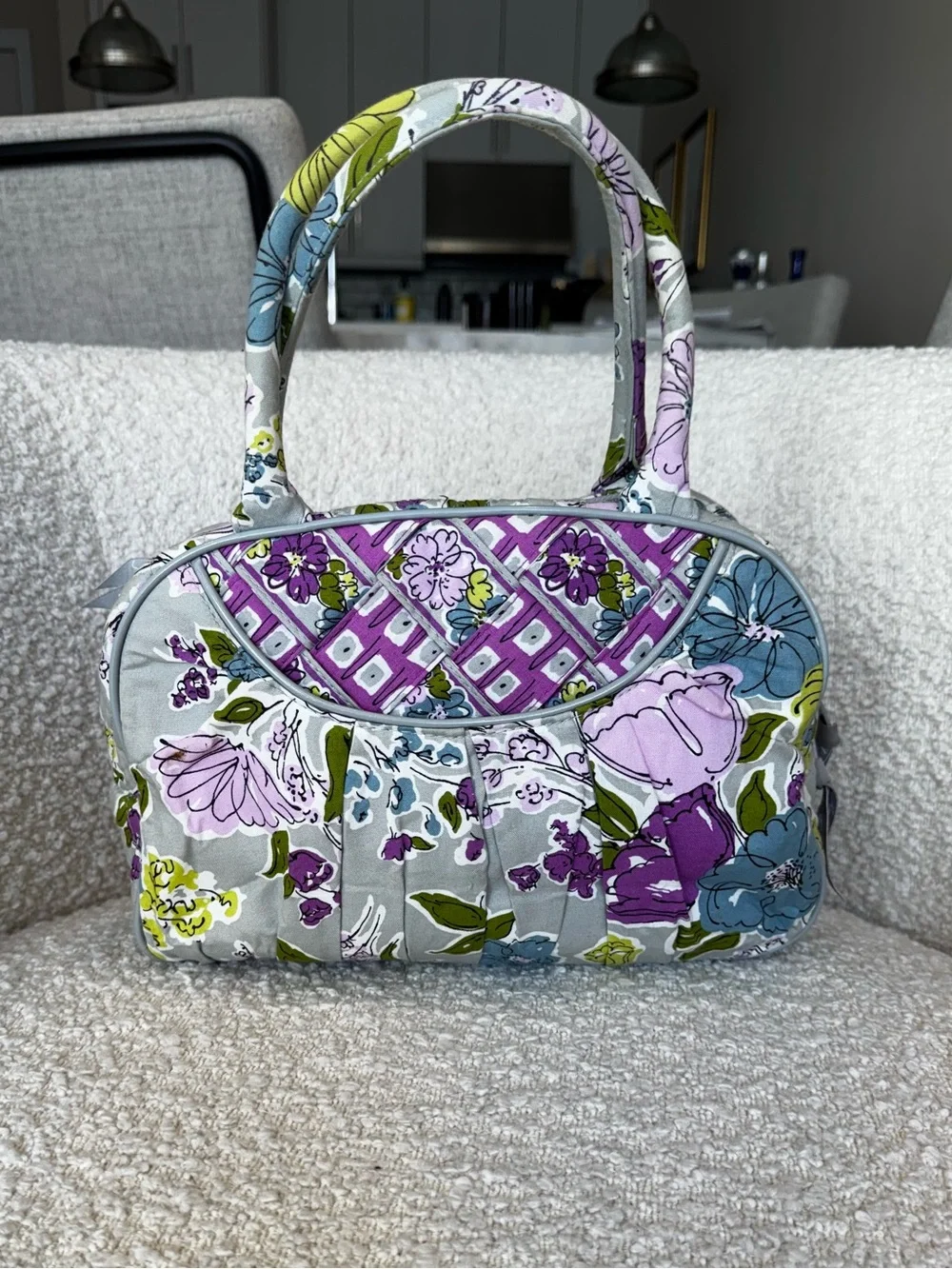 Vera Bradley “watercolor” Bowler Satchel Bag